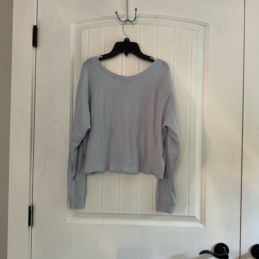Aeropostale Heather Gray Knit Sweater